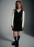 Gilet a pois con bottoni