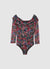 Tüll-Bodysuit mit offenen Schultern