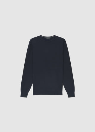 Gładki sweter z okrągłym dekoltem