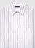 Striped cropped shirt with chest pocket