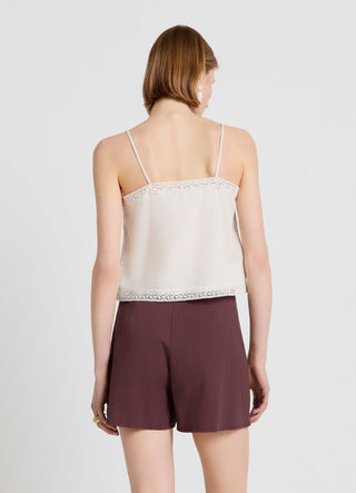 Skort with belt and buckle