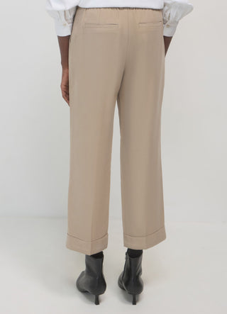 Pantalone classico con risvolto