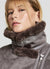Padded jacket with fur-effect collar