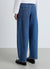 Balloon jeans with side stripes