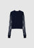 T-shirt con maniche in pizzo