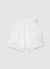 Denim paperbag shorts