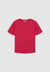 Unifarbenes T-Shirt mit Rundhalsausschnitt