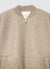 Bomber imbottito effetto pelo con zip