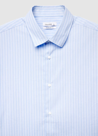 Camicia a righe con colletto classico