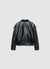 Giubbotto biker con zip asimmetrica