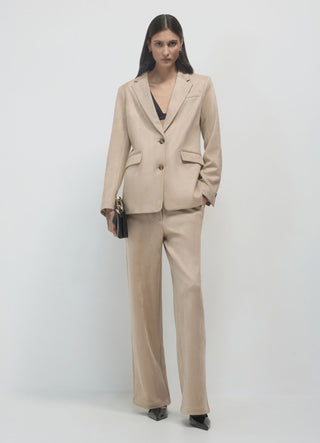 Buckskin-effect blazer