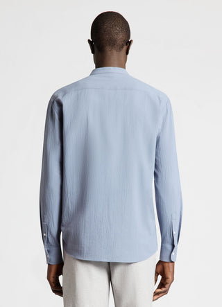 Camicia coreana a tinta unita