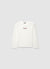 T-shirt a maniche lunghe con ricamo e scritta