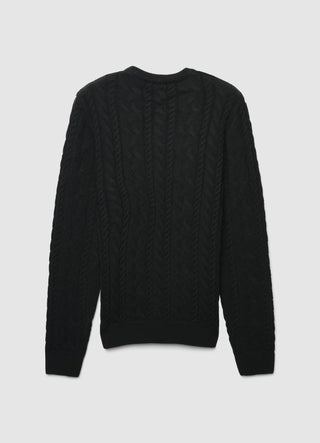Maglia girocollo trecce