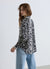 Animal print shirt with classic collar