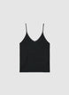 Knitted tank top with V-neck - XS
