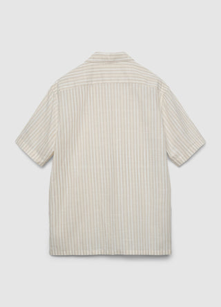 Camicia a righe con colletto bowling