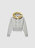 Sweatshirt mit Reißverschluss und Kapuze mit Fellrand