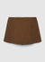 Corduroy-effect skirt-trousers