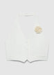 Halter vest with flower - S