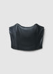 Faux leather bralette top - M