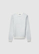 Crew neck cable knit sweater - 3XL