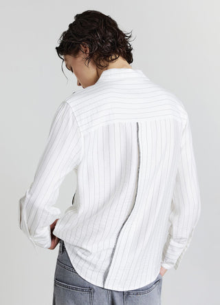 Camicia a maniche lunghe con righe
