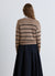V-neck striped top