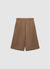 Shorts bermuda a tinta unita con pinces
