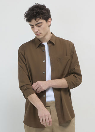 Solid-coloured shirt