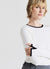 Crew neck jumper with contrasting trim