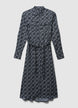 Gemustertes Hemdkleid - XS