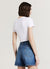 Crop-T-Shirt aus Baumwolle
