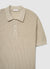 T-shirt polo tessuto operato