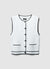 Gilet in maglia profili contrasto
