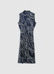Kleid im Hemdblusenstil mit Punkten - XS