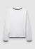 Crew neck jumper with contrasting trim