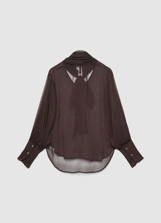 Bluse mit Bindegürtel