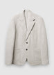 Single-breasted velvet-effect jacket - S