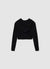 Cardigan con cappuccio e zip