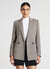 Double-breasted houndstooth jacket