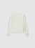 Gerippter Pullover mit Perkins-Kragen
