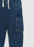Cargo jogger jeans with drawstring