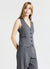 Pinstriped waistcoat with buttons