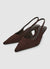 Pointed slingback with medium heel
