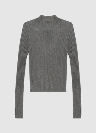 Luminescent ribbed T-shirt