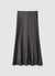 Gonna midi svasata in simil satin