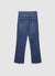 Solid colour cropped flare jeans