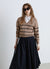 V-neck striped top