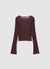 Long-sleeved lace T-shirt